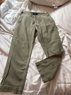 Abercrombie & Fitch Olive Green Chino Pants